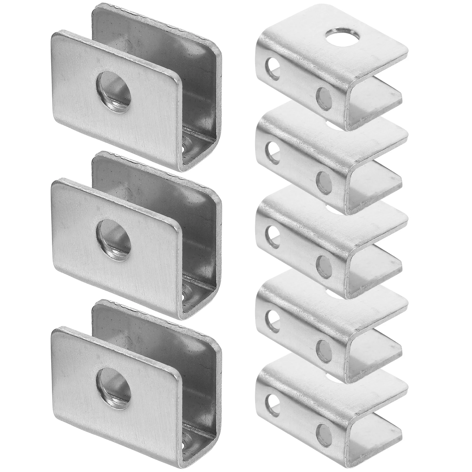 

Glass Clip Bracket Mirror Hanging Kit Brackets Hangers Holder Clips Mount Heavy Duty Railing Clamp Metal Shelves