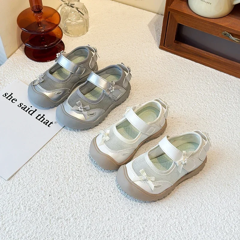 Girls Casual Flat Shoes with Bows for Kids