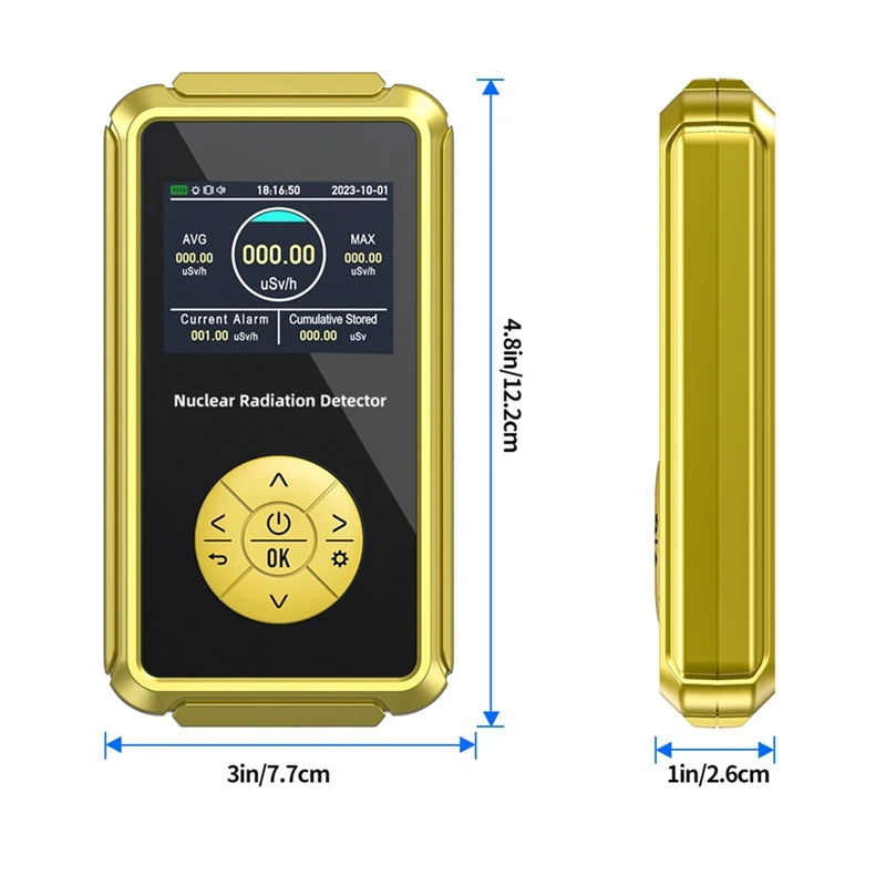 Geiger Counter Nuclear Radiation Detector Geiger Plate Radioactivity Detector For Nuclear Wastewater For PC Software Easy To Use