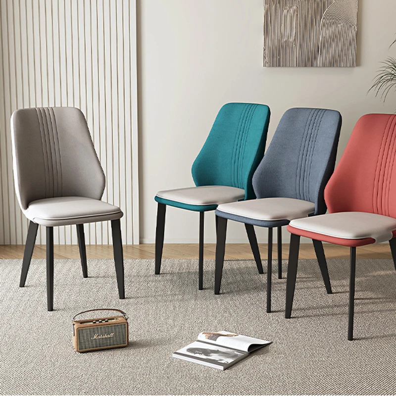 

Kitchen Nordic Dining Chairs PU Leather Modern Luxury Salon Dining Chairs Design Cadeiras De Jantar Dining Room Furniture WK50CY