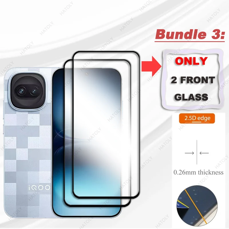 Premium Glass Screen and Camera Lens Protector with Black Edge
