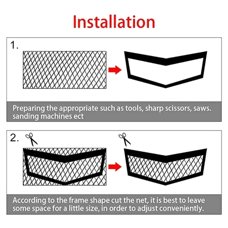 Aluminium Mesh Grille Universal Car Race Grill Net Vent Tuning for Bumpers  Waterproof & Corrosion Resistant Durable D7YA - AliExpress