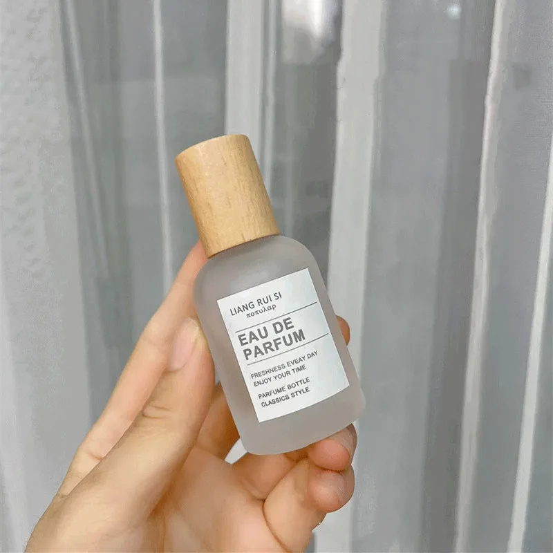 10pcs 30/50ml Frosted Glass Perfume Bottles – Refillable Screw Wooden Lid Atomizer Cont... - SKU PBBS1835 - UGI Packaging