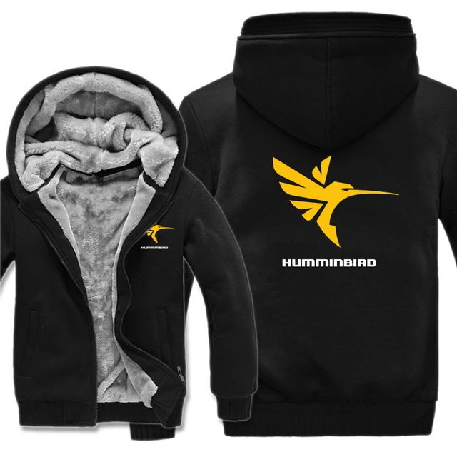 Humminbird Hoodies Men Cool Fashion Thicken Sweatshirts Pullover