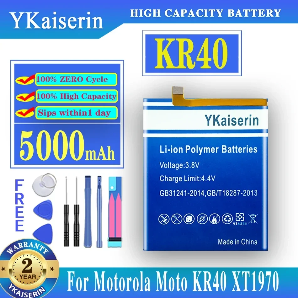 

Новый 5000mAh KR40 мобильный телефон Сменный аккумулятор для Motorola Moto One Action XT2013-1 Batterij