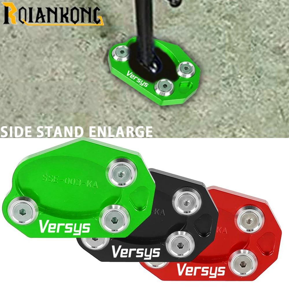 

For Kawasaki Versys 650 2007 2008 2009 Versys 1000 2012 2013 2014 VERSYS-X300 ABS 2016-2023 Motorcycle Side Stand Enlarger Sled