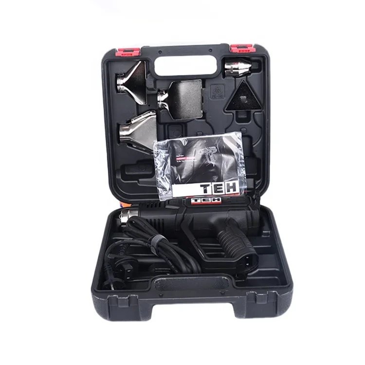 TEH 2000W Variable Temperature Hot Air Gun Kit With Scraper Blades Nozzles 220V Electric Hot Air Blower