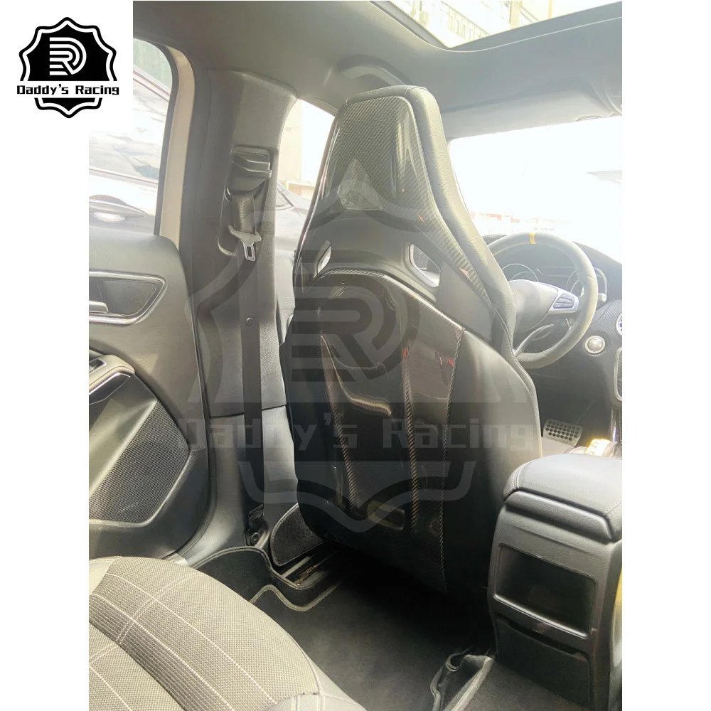 건식 탄소 섬유 시트 백 커버 2014-2020 MB AMG W205 C63 A45 CLA45 GLA45 AMG GT 자동차 외장 액세서리