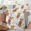 Highland Cow Print Blanket and Throws Cute Farm Animal Cow Gifts Soft  Warm Bedding Blanket for Girls Kids Adults Couch Travel 3
