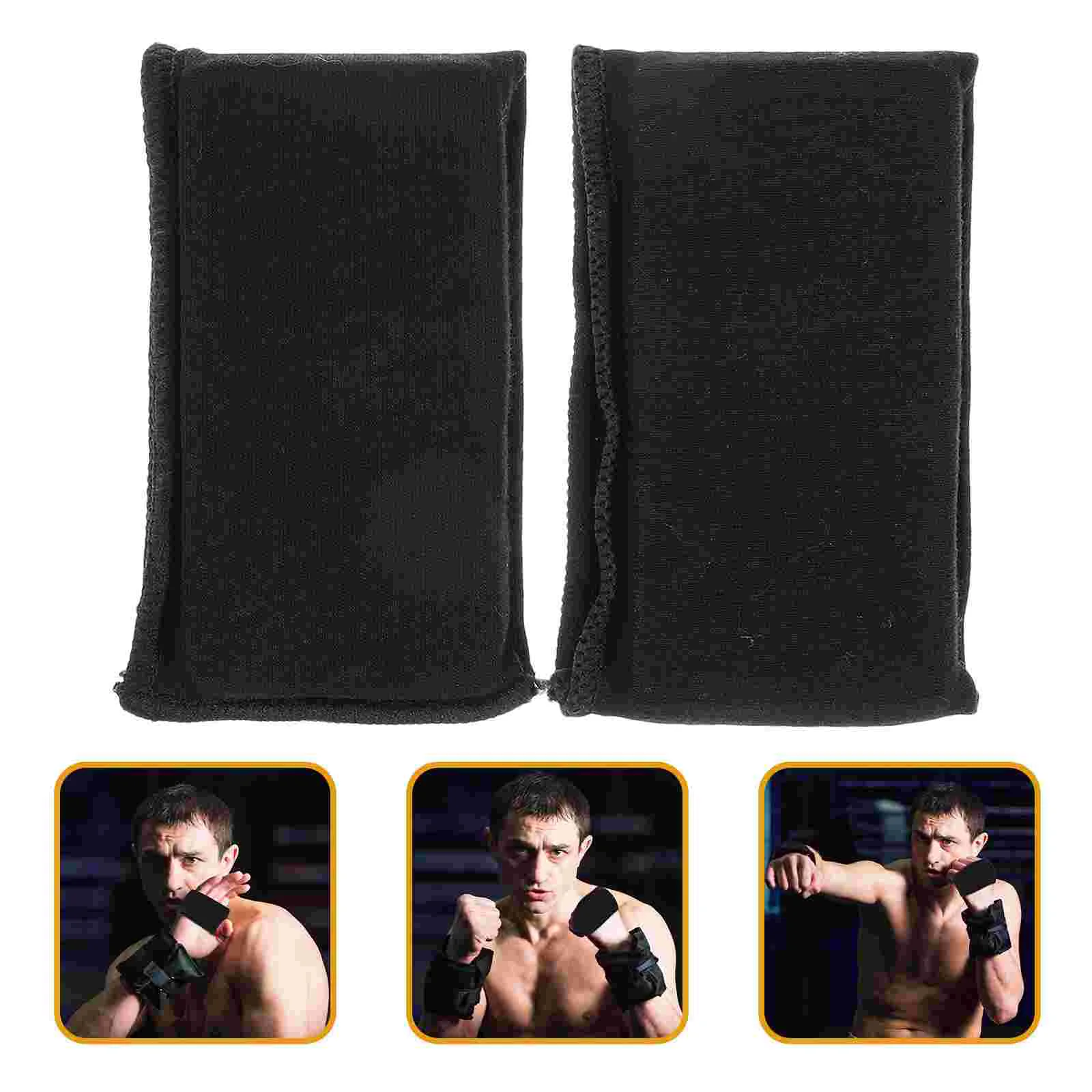 

Muay Thai Elbow Pads Boxing Gloves Hand Wraps for Men Knuckle Guard Protection Protecting Guards Man