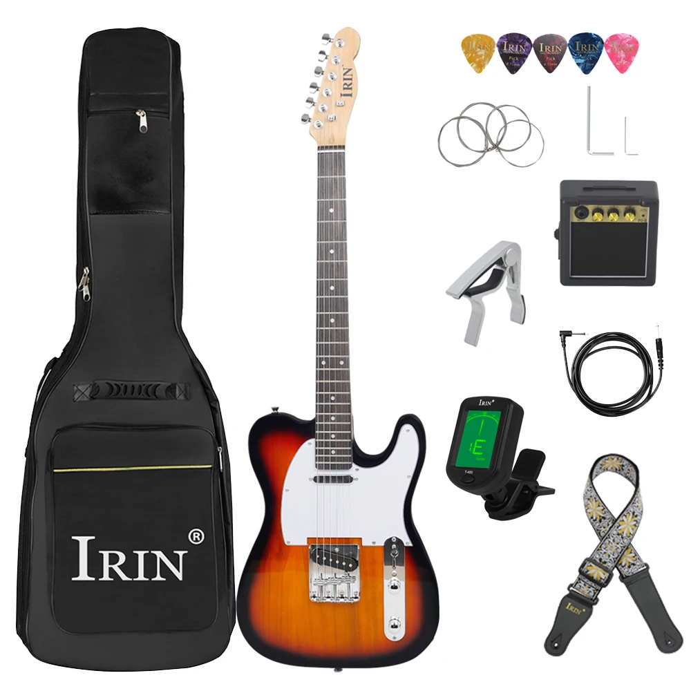 

IRIN 6 Strings 39 Inch 22 Frets Electric Guitar Basswood Body Maple Neck Electric Guitarra With Bag Guitar Parts & Accessories