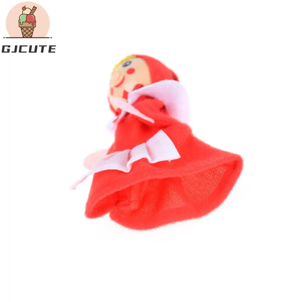 4PCS/Set Storytelling Doll Fairy Tale Little Red Riding Hood Finger Puppets Kids Children Baby Educational Toys