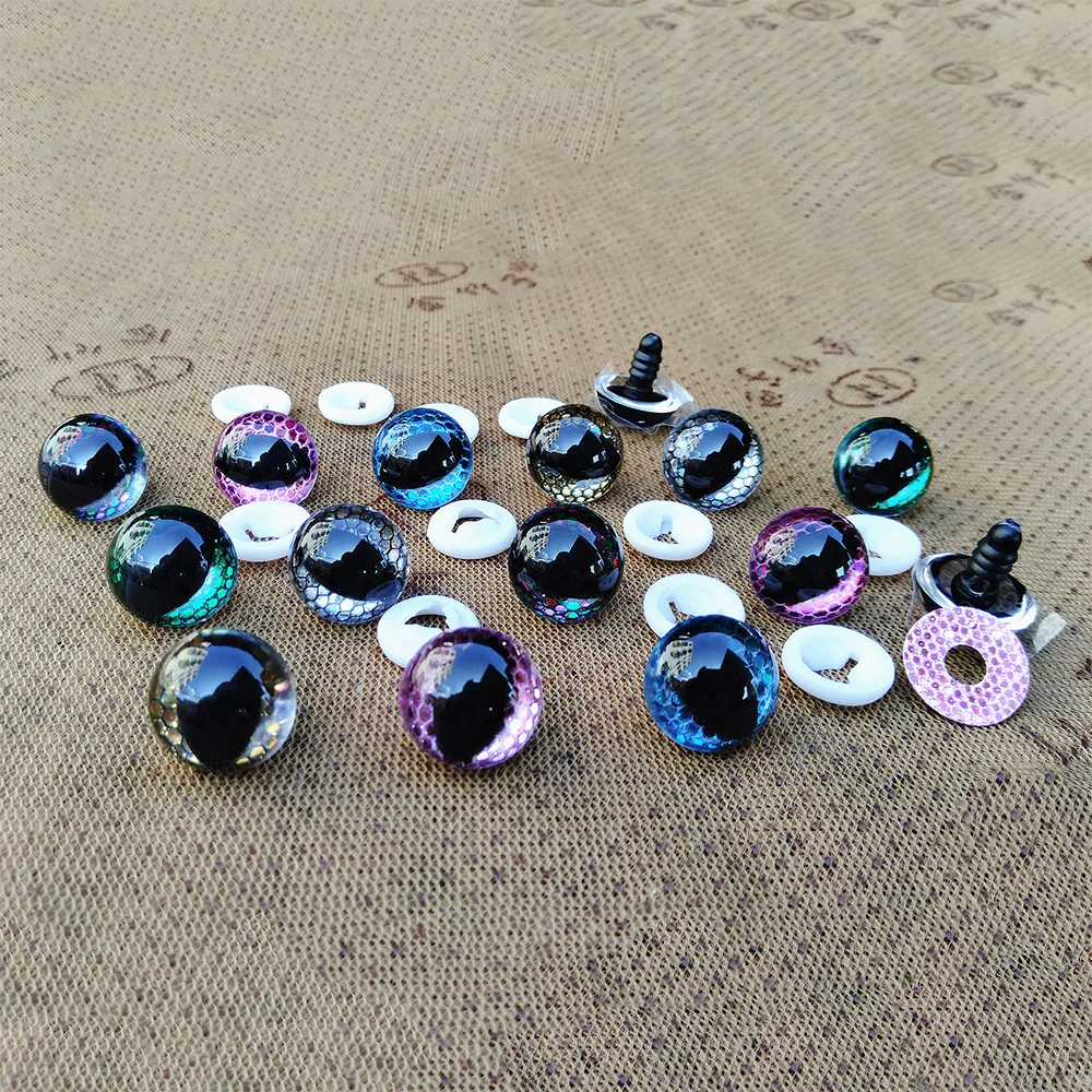 3D Glitter Safety Eyes Amigurumi Cat Crochet Plush Toys Diy Honeycomb Eyes Doll Accessories 10pair