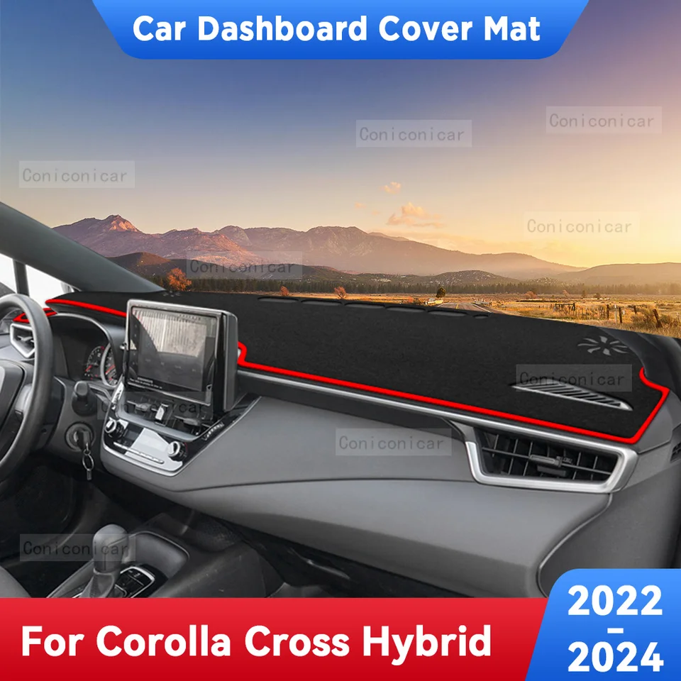 KEYOOG Dashboard Cover For 2019-2024 Toyota RAV4 (Non-HUD) – Anti-Glare, UV Protection, Non-Slip Grey Polyester Mat 6 thumbnail image