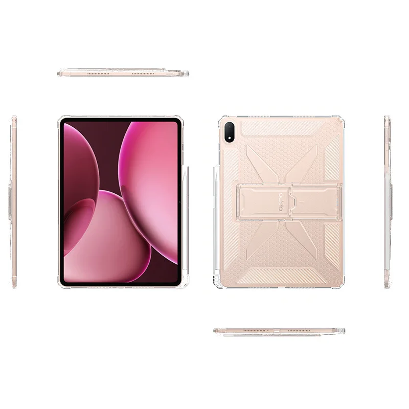 Clear TPU Tablet Pencil Holder Case with Shockproof Airbags