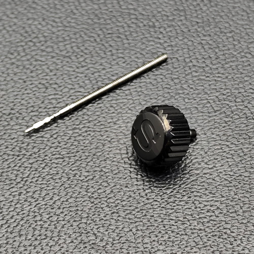 Silver/Gold Screw Replacement with Engraved S Symbol on Crown - Watch Accessory with Crown Tube
