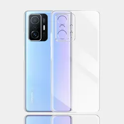 Clear Silicone Soft Phone Case - Ultra-Thin Transparent Bumper Cover for Xiaomi 11T Pro (Clear Soft Case)