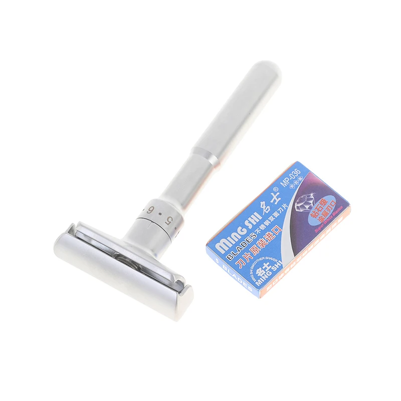 Double-edged Classic Handle Razor with 5 Blades