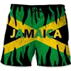 Jamaica 3D Printed Beach Shorts For Men Jamaican Flag Pattern Surf Board Shorts Summer Vacation Swim Trunks Quick Dry Ice Shorts 5