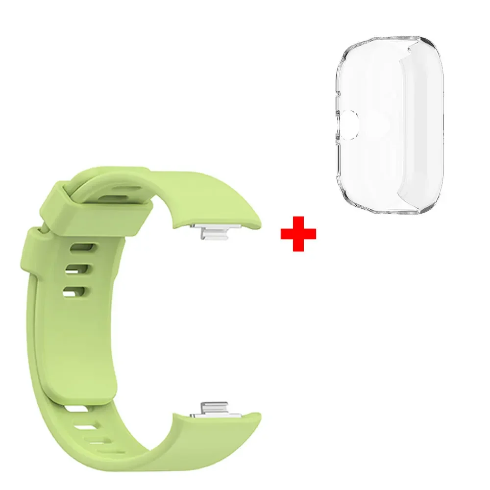 Premium Silicone Watchband and Case for Xiaomi Redmi Watch 4 - Stylish Replacement Strap with Protective Cover