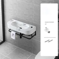 อ่างล้างหน้าเซรามิกติดผนัง, อ่างล้างหน้าระเบียง, อ่างแขวน, อพาร์ทเมนต์ขนาดเล็ก, อ่างยึด, อ่างล้างมือแขวนผนัง 3