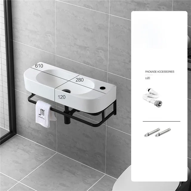 อ่างล้างหน้าเซรามิกติดผนัง, อ่างล้างหน้าระเบียง, อ่างแขวน, อพาร์ทเมนต์ขนาดเล็ก, อ่างยึด, อ่างล้างมือแขวนผนัง 3