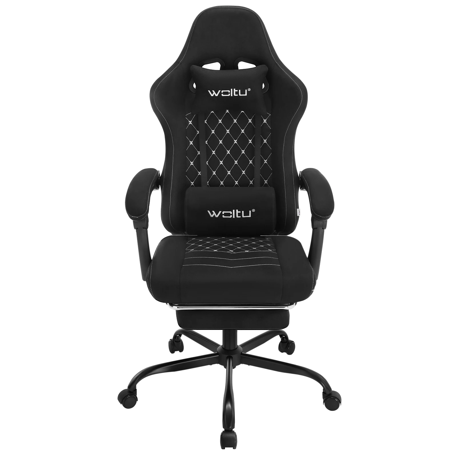 WOLTU Drehbarer Computerstuhl, ergonomischer PC-Gaming-Stuhl mit Massagefunktion, Taschenfederkissen, Fußstütze für Büro und Zuhause – Detail 13