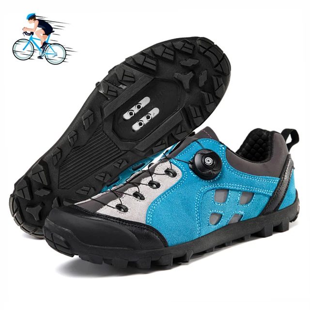 Zapatillas de ciclismo MTB para hombre, zapatos deportivos de alta calidad  para bicicleta de montaña, botas