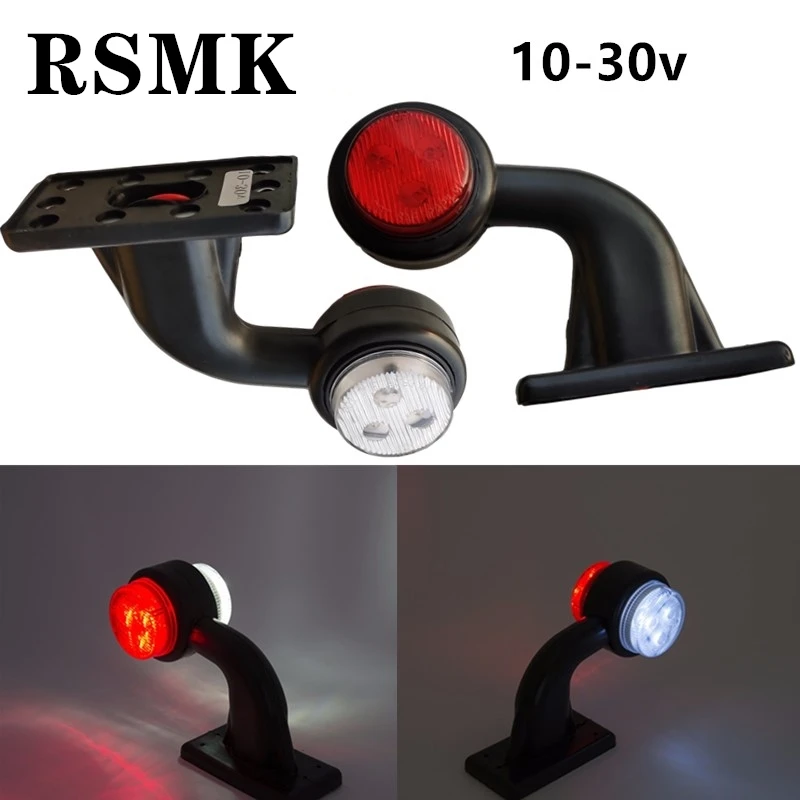 2pcs LED truck Side Marker Indicator lamp 24v Markers Lamp Truck external lights Lorry Caravan Trailer lamp