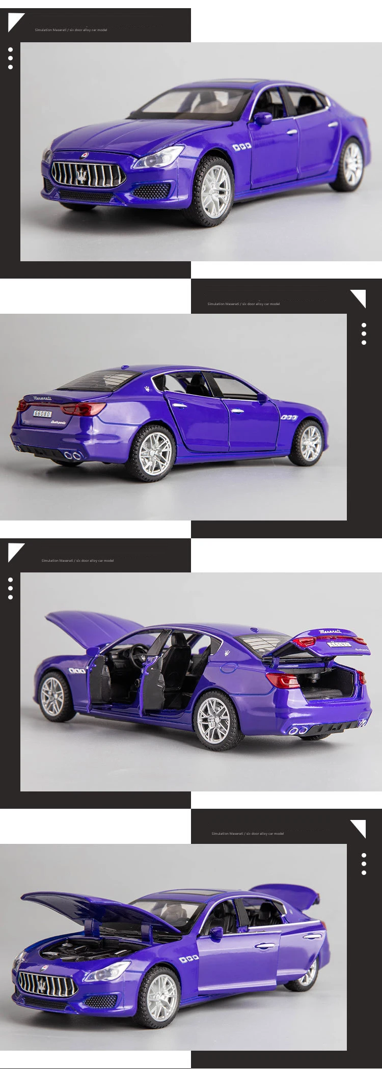1:32 Maserati Quattroporte Alloy Car Model Diecast Vehicle Model