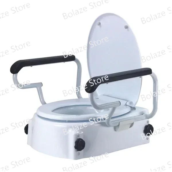 

Medical Supplies Portable Elderly Toilet Elevated Raised Detachable Armrest Commode Chair Toilet Seat for The Handicapped