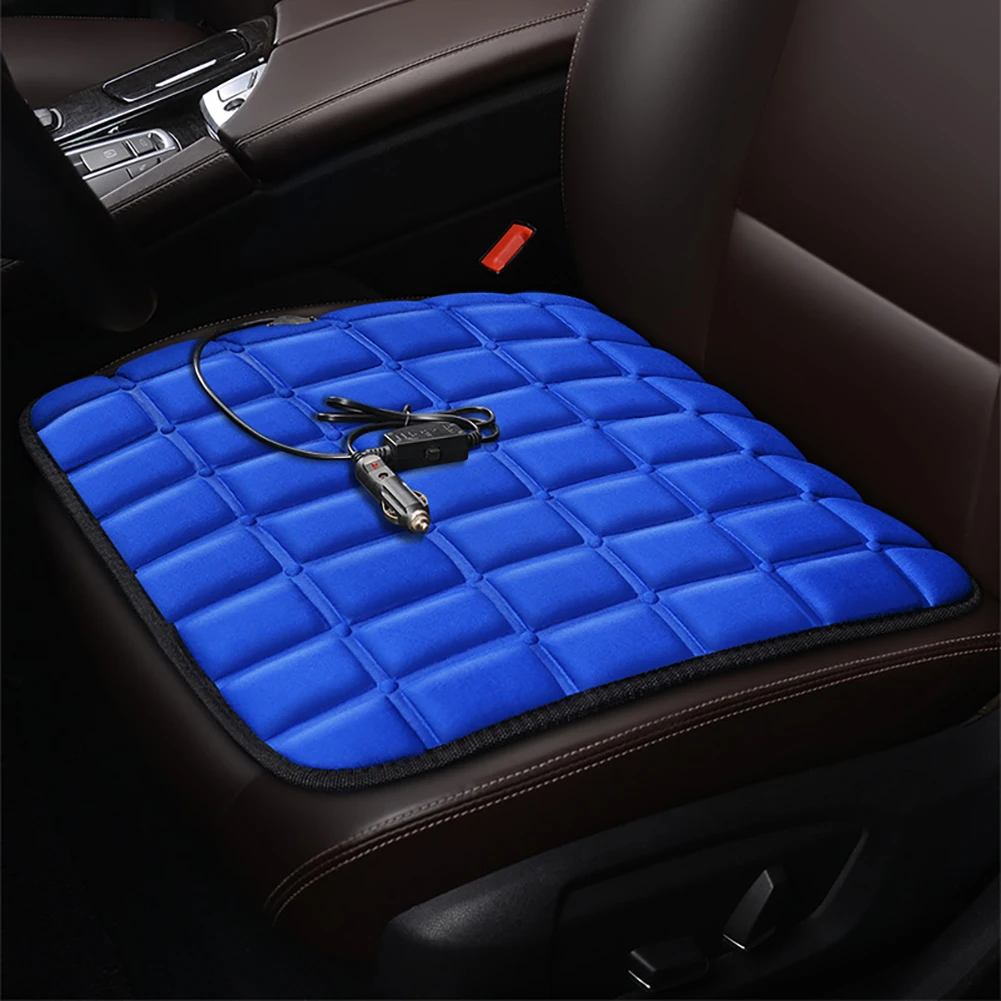 Description Picture 4 of item4/2/1pcs 12V Car Seat Electric Heating Pads Winter Warmer Anti-slip Office Heated Blanket Outdoor Camping Heating Cushion