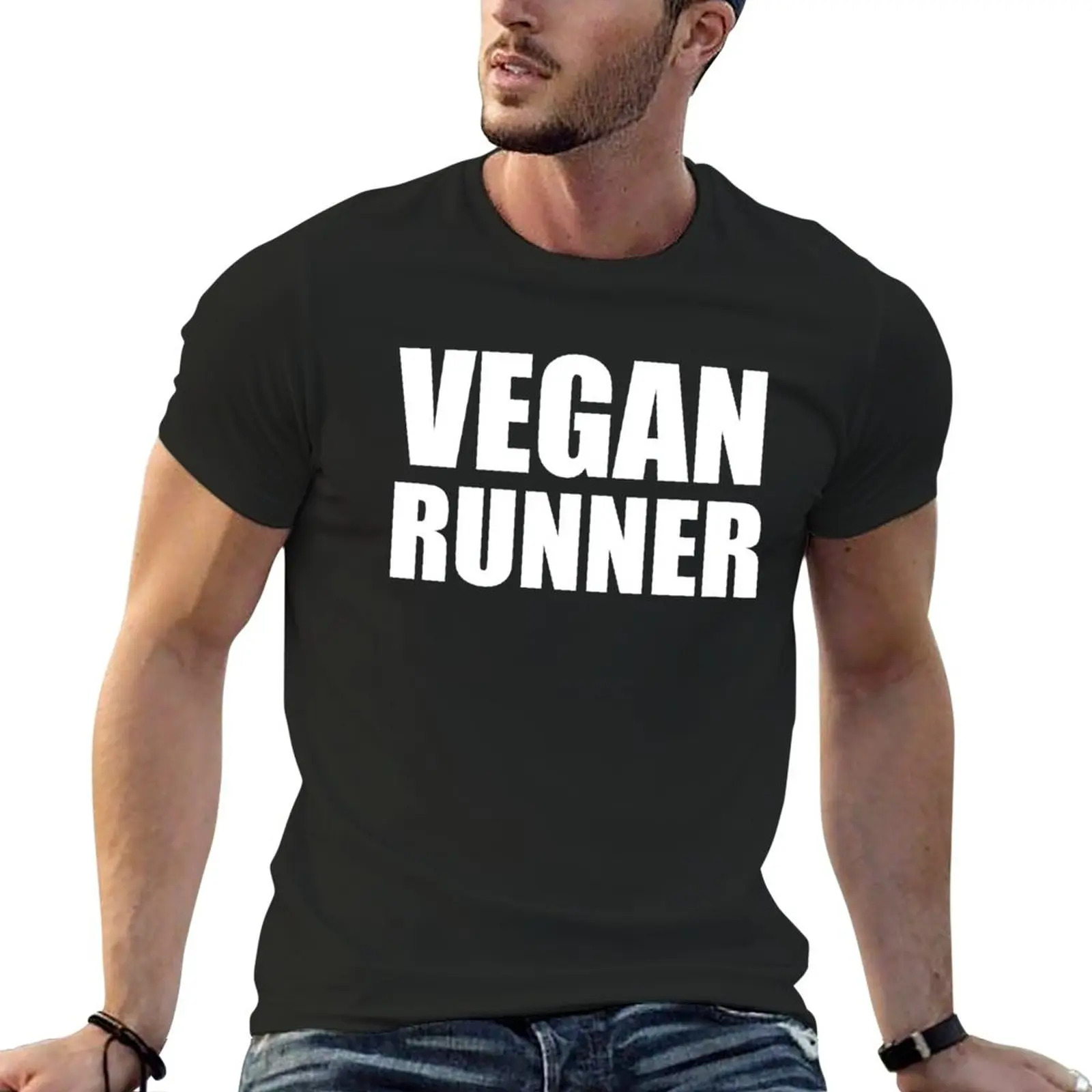 

Vegan Runner T-Shirt plain t-shirt graphic t shirts custom t shirts design your own fruit of the loom mens t shirts