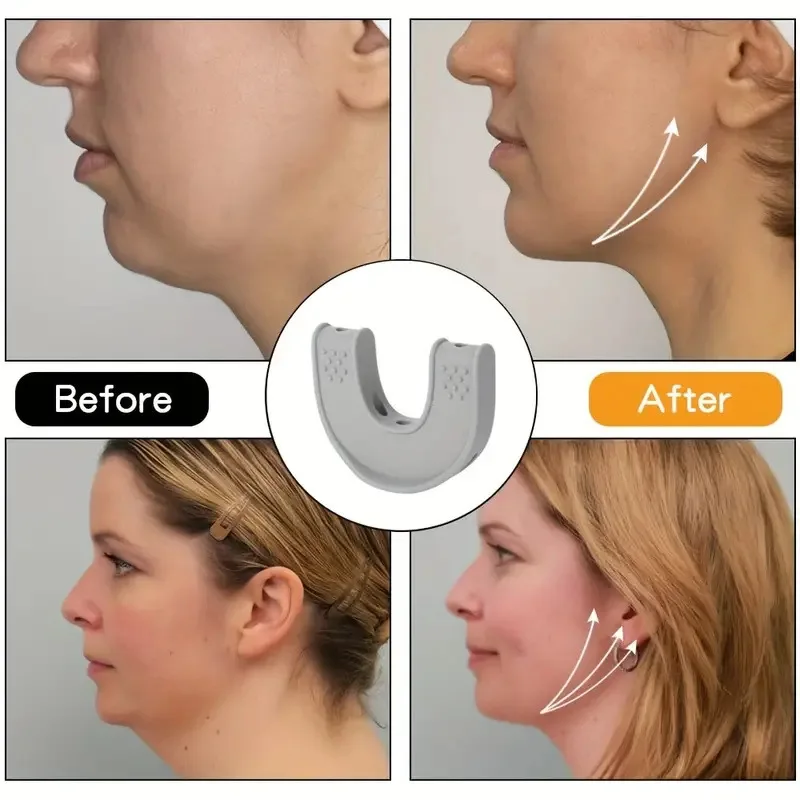 U Shape New Facial Jaw Exerciser And Neck Toning Jawline For Men Women Face Muscle Trainin Resistance Levels Double Chin Reducer