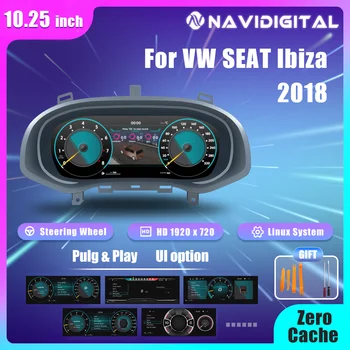 Panel de Instrumentos Digital LCD Navidigital de 10.25 Pulgadas para Seat Ibiza Plataforma MQB Años 2018-2025, Compatible con HDMI y Carplay 1