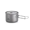 Naturehike Ultralight Outdoor Camping Titanium Pot Set Cooking Titanium Frying Pan Folding Portable Picnic Cookware Equipment 4