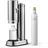 Fast Shipping.Carbonator Pro, Sparkling & Carbonation Water Machine, Stainless Steel with Glass Reusable Bottle Volume 800 mL ho 1