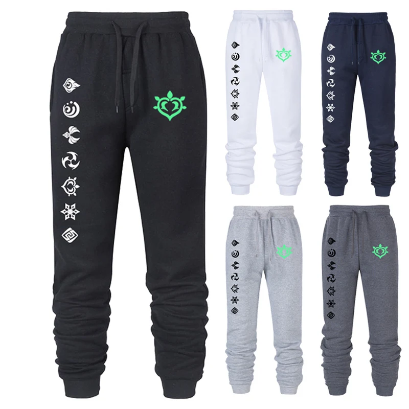 Game Genshin Impact Print Sportswear Running Sport Jogging Pants Casual Streetwear Sweatpants Jogger For Men Women Unisex