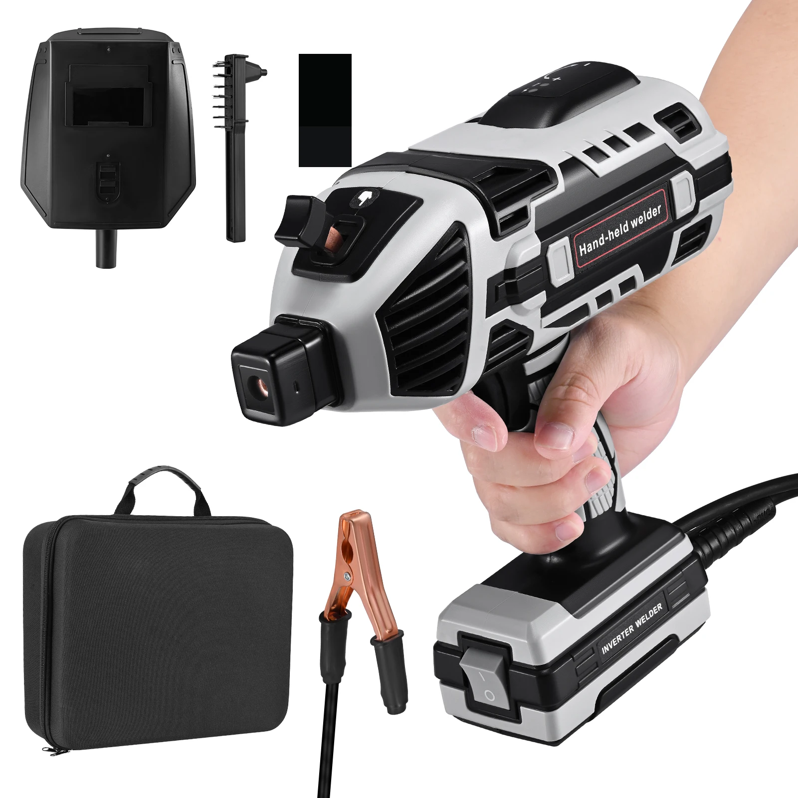 Handheld Welder IGBT Inverter Welding Machine 20-120Amp Adjustable ARC Welding Suitable for 3/32&Prime;-1/8&Prime; Rods