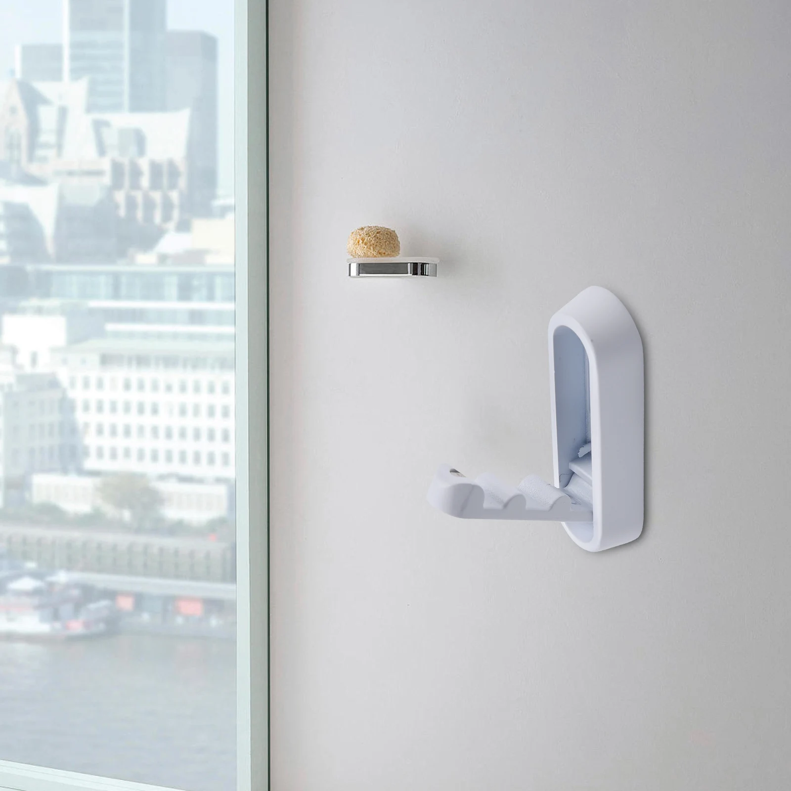 Folding Wall Hooks Bathroom Clothing Zinc Alloy Multi-Purpose Kitchen Towel Hanger Home Storage Accessories 73x24MM self adhesive hooks multifunctional hooks towel holder kitchen hook self adhesive wall hooks suction cup hook heavy duty hooks home storage accessories