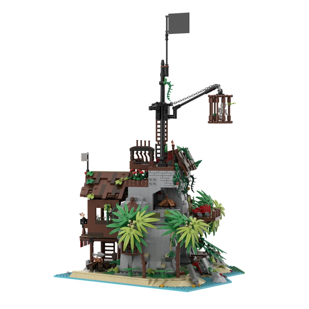 Pirate Shed Irates Moc 21322 Pirati Barracuda Bay Per 49016 Beach Hut Pirate Serie Di Temi Idee Modello Building Blocks Giocattolo In Mattoni