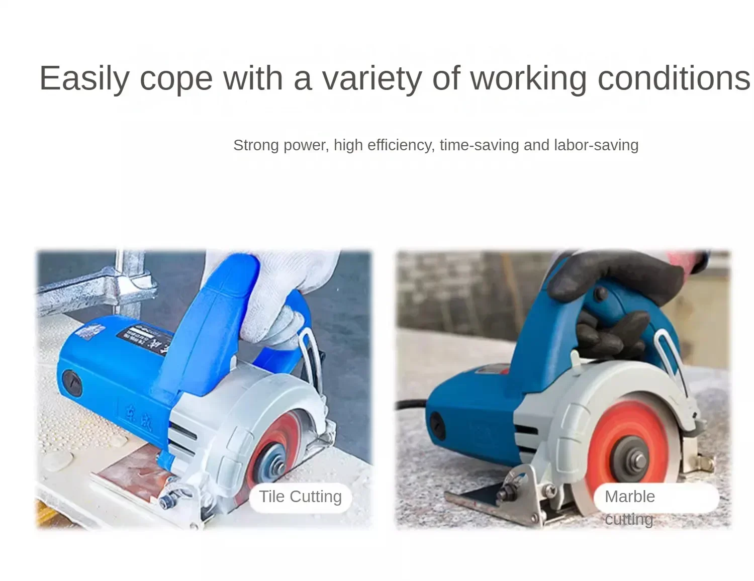 220V Professional Stone Cutting Machine for Marble with Power Motor