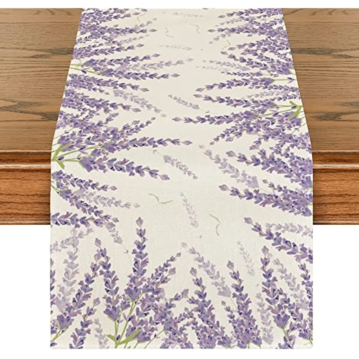 Lavender Spring Table Runner Easter Summer Seasonal Anniversary Holiday Kitchen Centerpieces Suitable Wedding Home Party Decor