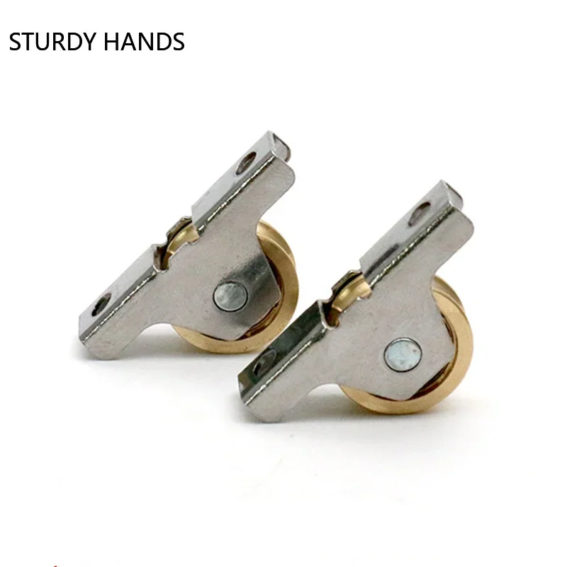 Curtain Track Pulley Wheels Single Bearings 10Pcs Window Sash Pulley Curtain Rod Rollers Shower Rail Track Runners sliding door roller nylon bearing roller