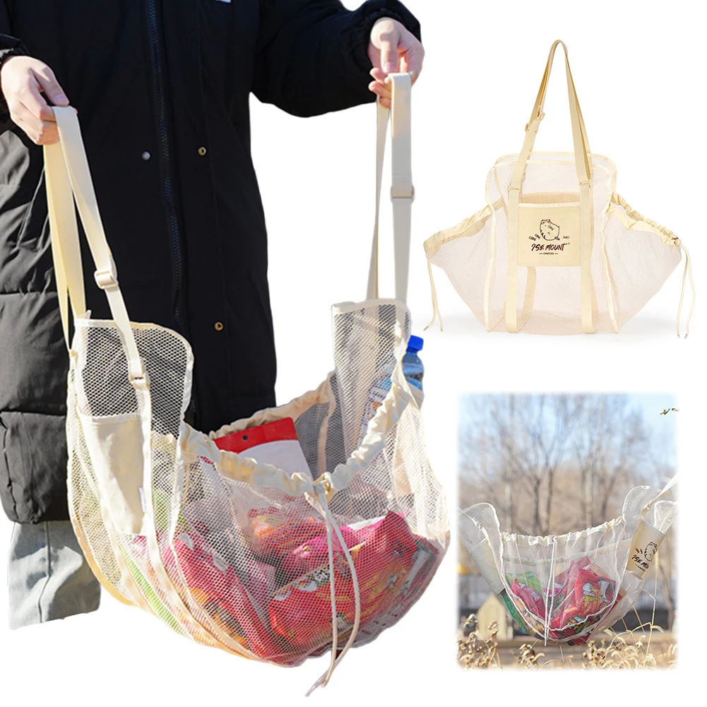 Car Rear Seat Storage Bag Large Capacity Car Back Seat Shopping Bag Car Rear Seat Middle Back Hanging Bag for Travel Camping