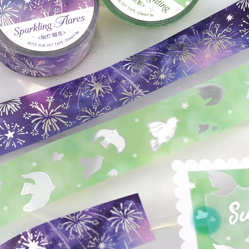 티안지 20mm X 3m 그리피스 레귤러 시리즈 카와이 인스 귀여운 디저트 반짝이 모래 와시 테이프 DIY 스크랩북 에스테틱 마스킹 테이프