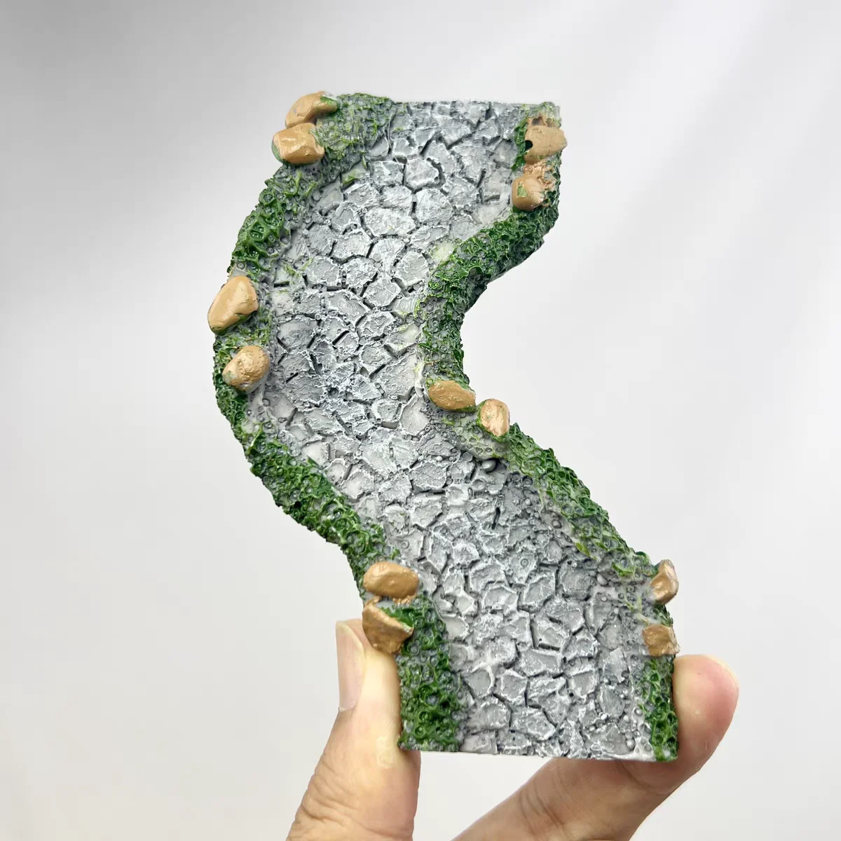 Path Fake Rocks Miniature Artificial Stone Paths Model Curved Rock Stone Road Scene ...