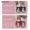 Christmas Snowman Slippers Flat Thermal Slippers Comfortable Fluffy Snowman Slippers Anti Slip Cute Furry Slippers for Men Women 5