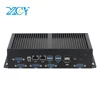 Fanless Industrial Mini PC Intel i7 10610U 6x COM 232/485/TTL 2x LAN 8x USB HDMI DP LVDS GPIO WiFi SIM 4G 5G LTE Windows Linux 2