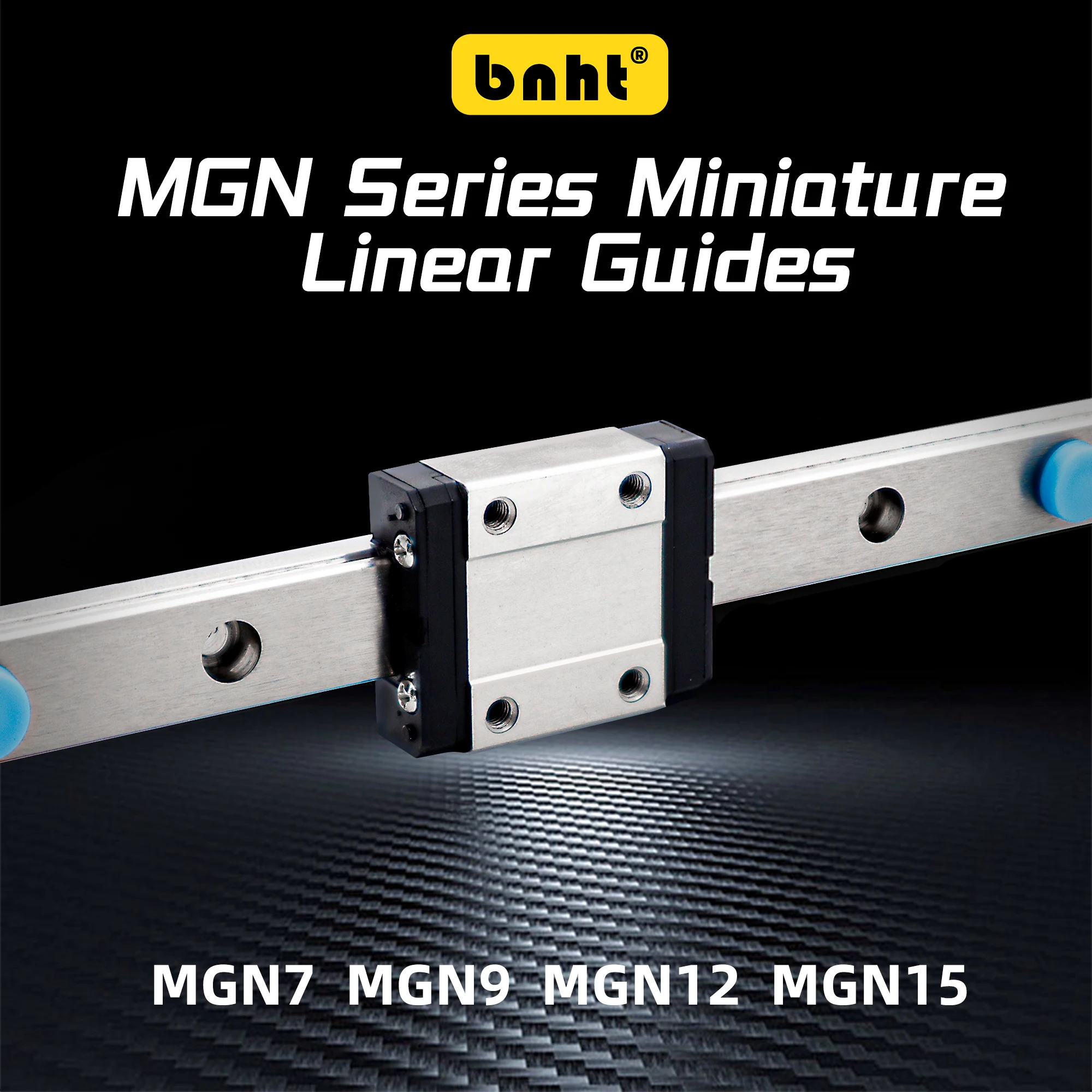 รางเลื่อนขนาดเล็ก MGN พร้อมบล็อก 1 ตัว – MGN7/MGN9/MGN12/MGN15 – ประเภท C และ H – รางเลื่อน 100–800 มม. สำหรับเครื่อง CNC, เครื่องพิมพ์ 3D, เครื่องแกะสลักเลเซอร์, หุ่นยนต์, ระบบอัตโนมัติความแม่นยำสูง 1